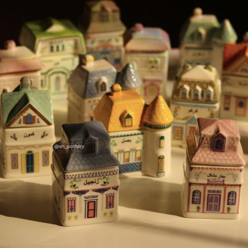 Little Houses Arabic Spice Boxes