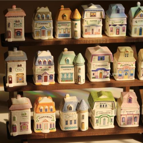 Little Houses "English" Spice Boxes
