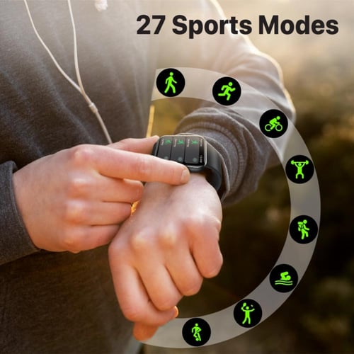 ساعة ذكية من بروميت مزودة بتقنية البلوتوث 5.0، شاش...