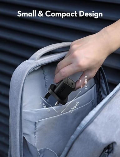 شاحن جداري راف باور بمنفذ تايب سي بقوة 20 واط - اس...