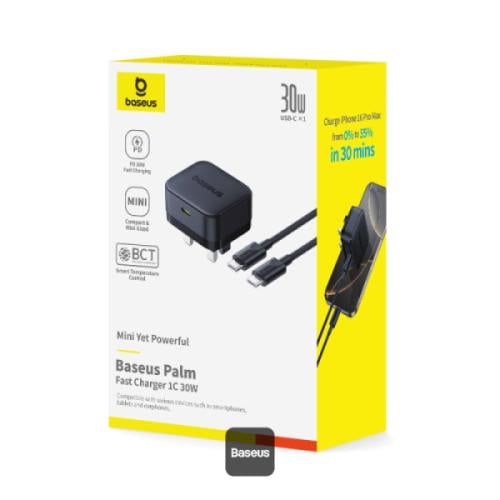شاحن الحائط Baseus Palm بقوة 30 واط PD بمنفذ Type-...
