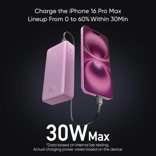 بطارية متنقلة جودا TURBO بسعة 10000 ملي امبير بقوة...