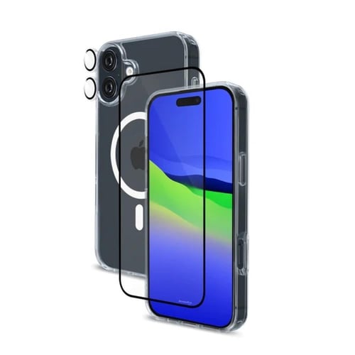 بكج حمايه ايفون 16 برو ماج سيف 3 في 1 شفاف من ارمو...