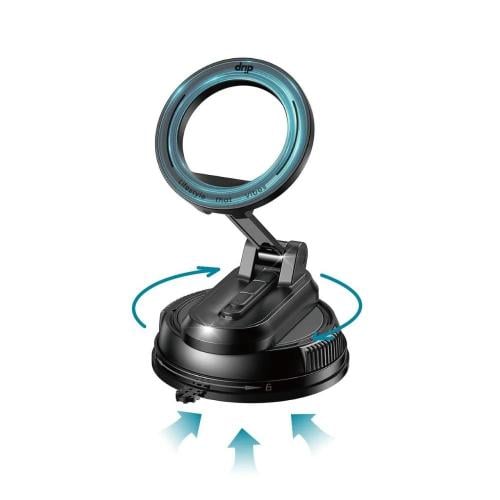 دريب - حامل جوال مغناطيسي للسيارة بقاعدة شفط يدوية...