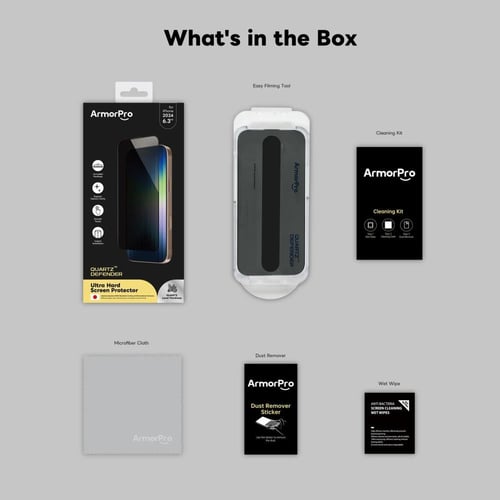 حمايه شاشه ملاقيف ايفون 16 بروماكس سهل التركيب