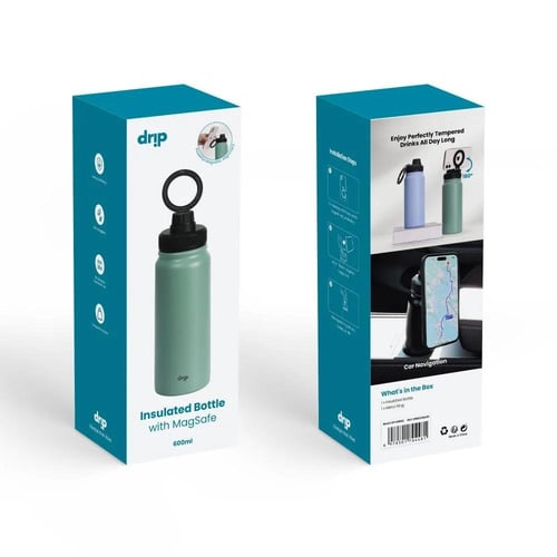 حافظة سوائل دريب ستانلس ستيل مقاومة للصداء مع ماج...