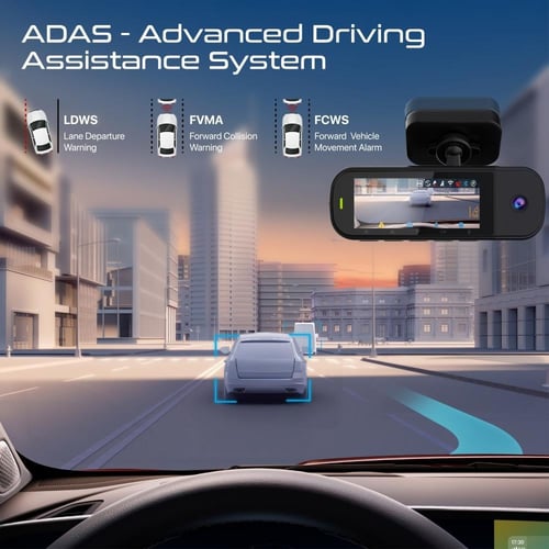 كاميرا سيارة ثلاثية العدسات بدقة ‎4K‎ لتصوير أمامي...