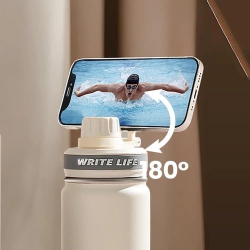 دريب حافظة سوائل ستانلس ستيل مقاومة للصداء مع ماج...