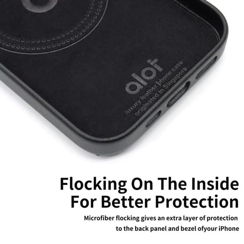 كفر حماية Alot نوبل جلد ماج سيف مع اطار معدني للكا...