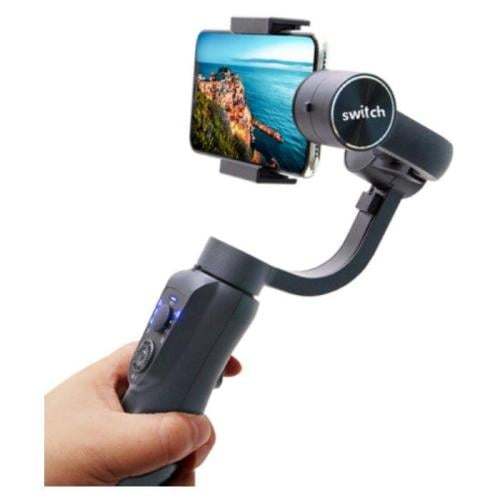 حامل تثبيت ذكي مع 3 محاور للهاتف من سويتش - أسود