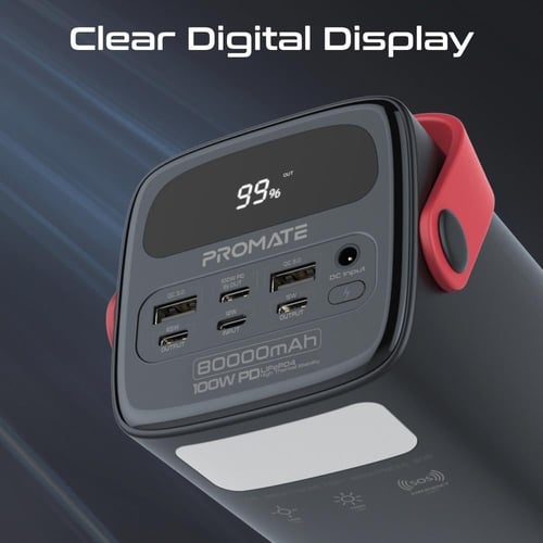 بطارية جبارة بسعة 80000 مللي أمبير – شحن سريع USB-...