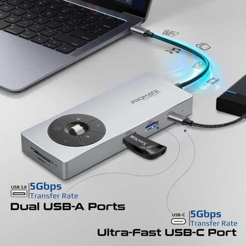 موزع بيانات USB-C متعدد المنافذ 14 في 1 عالي السرع...