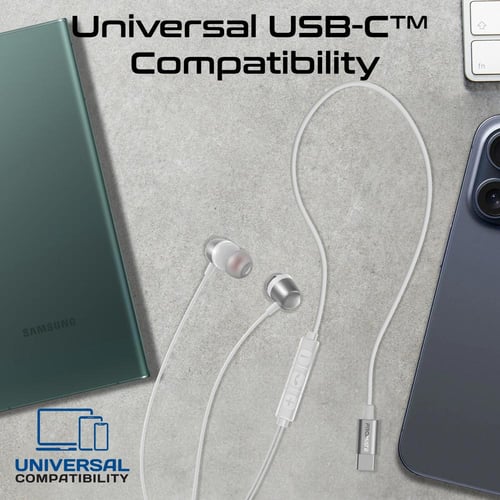 سماعات بروميت عالية الجودة بمنفذ USB-C وميكروفون E...