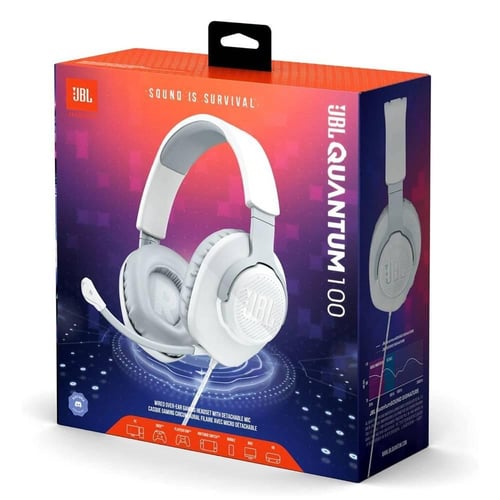 سماعة رأس JBL كوانتوم 100 سلكيه مع مايك للألعاب -...