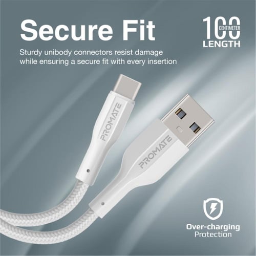 كيبل شحن متين USB-A إلى USB-C™ مصنوع من السيليكون...