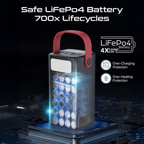 بطارية جبارة بسعة 80000 مللي أمبير – شحن سريع USB-...