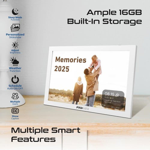 إطار صور رقمي عالي الدقة بشاشة لمس 10.1 بوصة، يدعم...