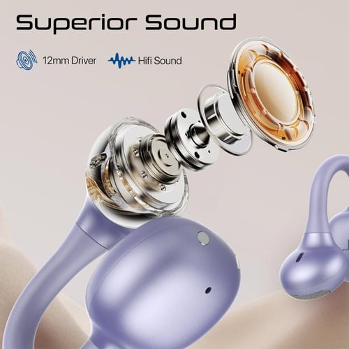 أقوى سماعة لاسلكية بتصميم مفتوح للأذن يثبت حول الأ...