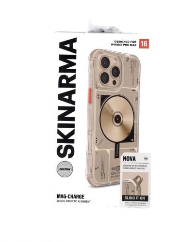 جراب سكين ارما (NOVA) شفاف ماج سيف لون ذهبي ايفون...