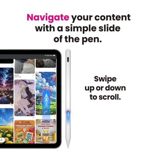 دريب - قلم لمس ذكي يدعم راحة اليد وتحكم بالميلان م...