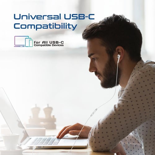 أفضل سماعة سلكية بمنفذ USB-C – ميكروفون مدمج بتقني...