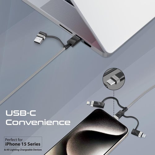 القوة والتنوع مجتمعة في كابل المتطور 6 في 1 للشحن...