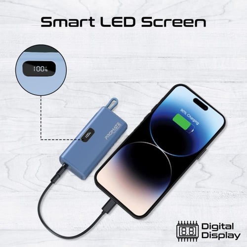 بطارية متنقلة من بروميت- صغيرة جدا للشحن السريع بق...