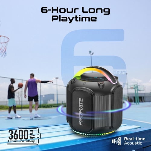 مكبر صوت من بروميت بقدرة 80 واط وتقنية TWS، بطارية...