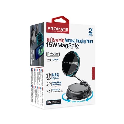 أفضل حامل وشاحن لاسلكي مغناطيسي للسيارة بقوة 15 وا...