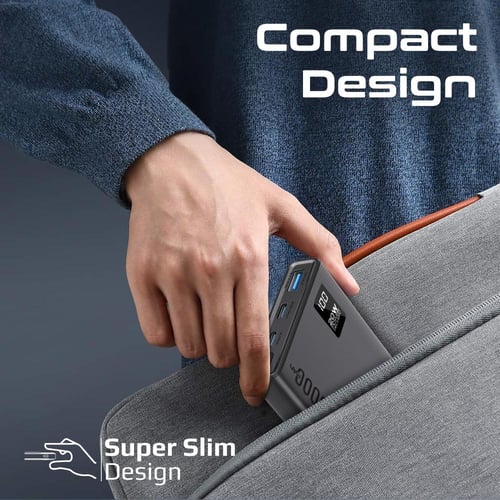 بطارية متنقلة من بروميت بسعة 10000 مللي أمبير مع م...