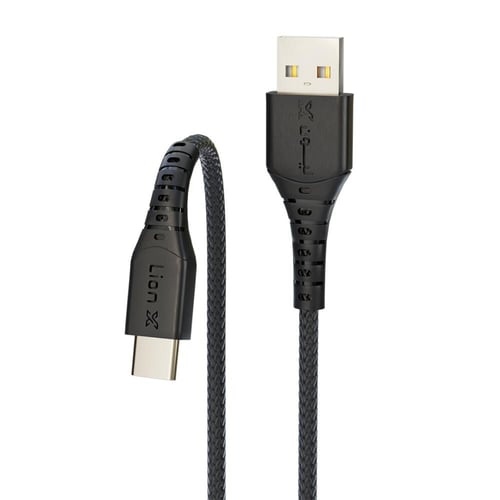 كيبل ليون اكس USB - Type C قماش 1 متر ليون اكس " ب...