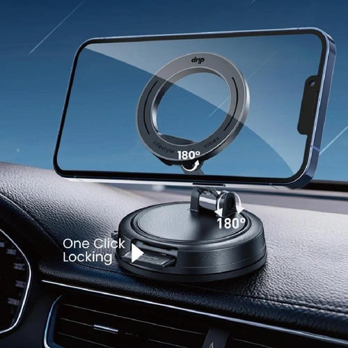 ستاند دريب شفط للجوال مغناطيسي قابل للدواران 360 د...