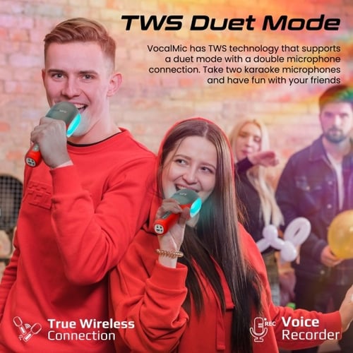 متعة لا حدود لها مع ميكروفون بلوتوث كاريوكي المبتك...