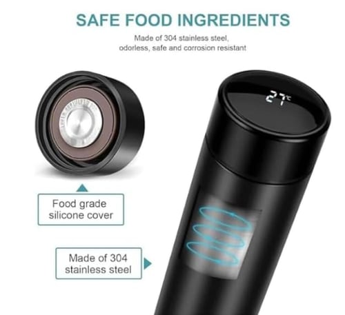 مطارة ذكية مزود بشاشة عرض درجة الحرارة بتقنية LED