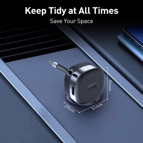 شاحن سيارة جودا CarFlex بقوة 60 واط مع سلك تايب سي...