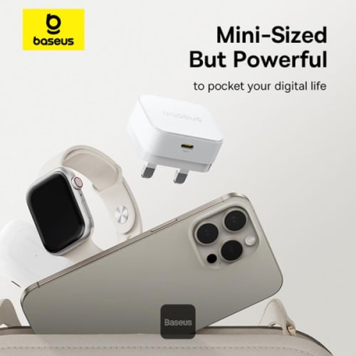 شاحن حائط بيسوس Palm 20W PD Type-C للشحن السريع -...