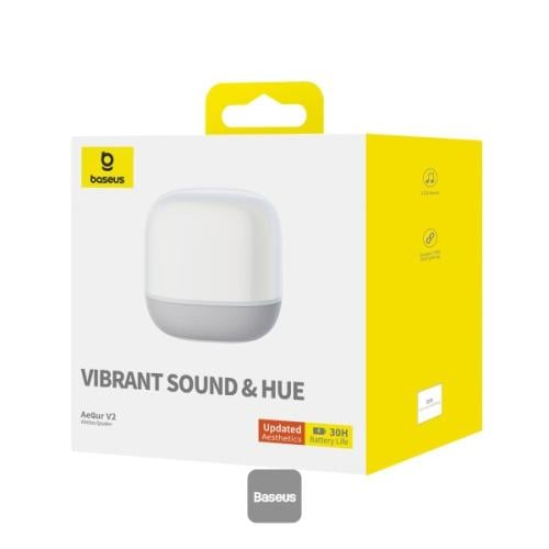 مكبر صوت AeQur V2 بيسوس لاسلكي - ابيض