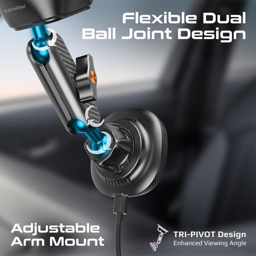 شاحن سيارة لاسلكي بتقنية FlexiGrip™ Qi2 يدعم الشحن...