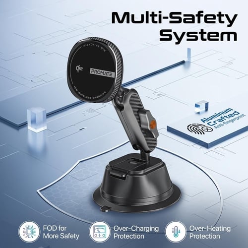 شاحن سيارة لاسلكي بتقنية FlexiGrip™ Qi2 يدعم الشحن...