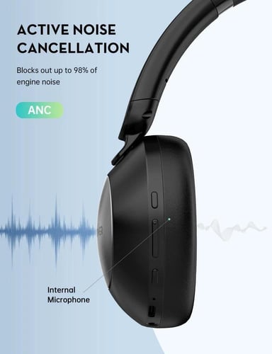 سماعة راس راف باور - اسود