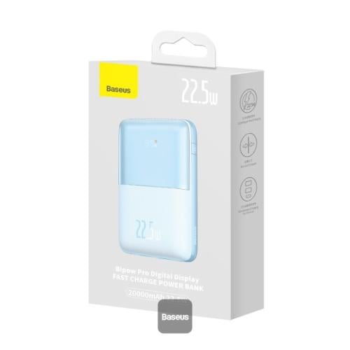 بطارية متنقلة بيسوس بقوة 22.5 واط سعه 20,000 ملي ا...