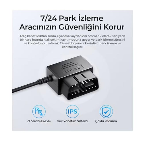 طقم توصيل OBD سلكي، مدخل من النوع C، يدعم وضع ركن...