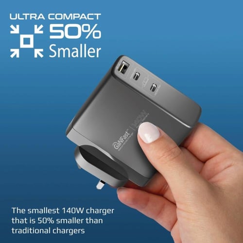شاحن USB-C™بتقنية GaN بقدرة 140 واط مزود بمنفذ Typ...
