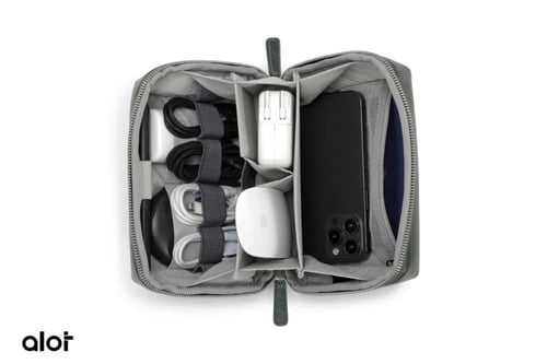 ألوت - حقيبة يد Alot الجلدية بسعة 1 لتر مقسمه من ا...