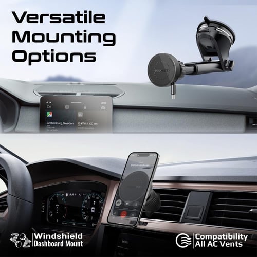 شاحن سيارة لاسلكي بتقنية ماج سيف المغناطيسية MagSa...