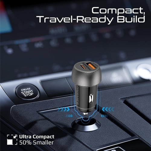 شاحن سيارة سريع ثنائي المنافذ بقدرة 33 واط عبر USB...