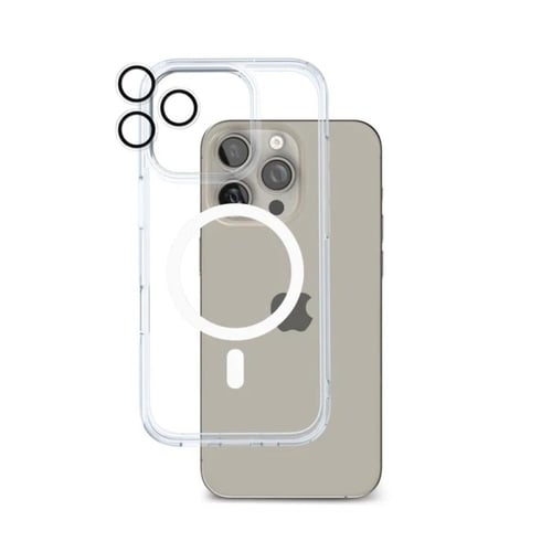 بكج حمايه ايفون 16 برو (((ماج سيف ابيض)) 3 في 1 مل...