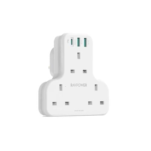 شاحن جداري راف باور بايونير 3 مداخل طاقه ثلاثيه مع...