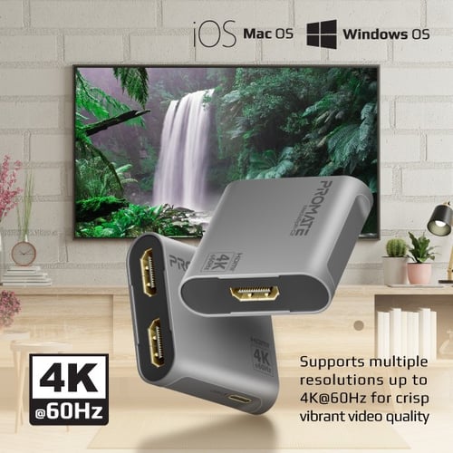 أفضل مقسم HDMI بمخرج مزدوج بدقة عالية الوضوح 4K لن...