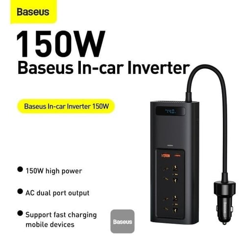 توصيلة سيارة بيسوس بقوة 150 واط و220 فولت بمنفذ تا...